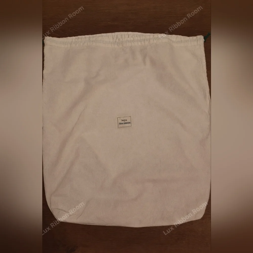 BEIRN for YOANA BARASCHI Large Ivory Natural Cotton Dust Bag 22